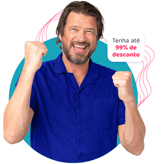 Tenha até 99% de desconto